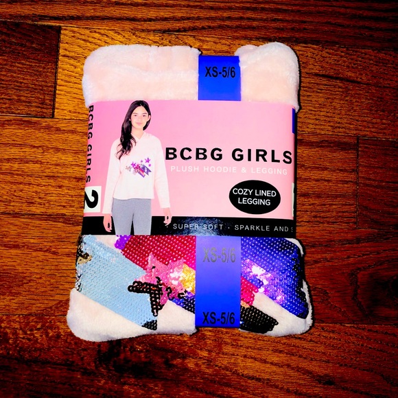 SOLD!! NWT💝BCBG Girls Plush Hoodie & Legging🌷XS-5-6 - Picture 6 of 8